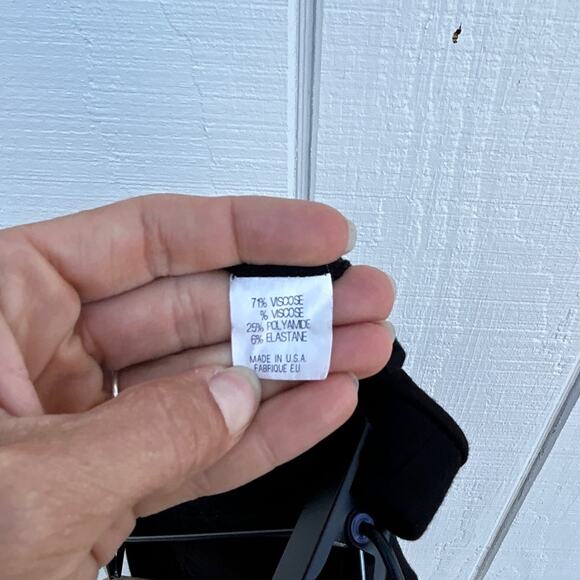 Theory Black Ankle Leggings, Viscose Blend, Size Small - Picture 5 of 5